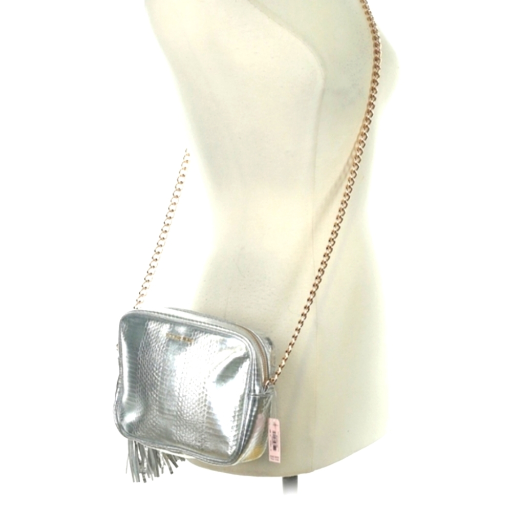 VS official fashion show 2016 Runway collection silver snakeskin crossbody